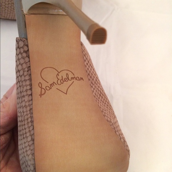 𝅺Sam Edelman Sling Back heels - Picture 3 of 4